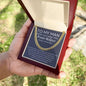 To My Man Cuban Link Chain - Promise Necklace 14K Yellow Gold Finish / Standard Box Jewelry Giftinum