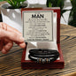 To My Man - Last Everything Bracelett Two Tone Box Jewelry Giftinum
