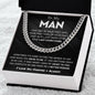 To My Man - Last Everything Cuban Link Chain Stainless Steel / Two-Toned Box Jewelry Giftinum