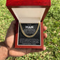 To My Man - Last Everything Cuban Link Chain Stainless Steel / Two-Toned Box Jewelry Giftinum