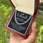 To My Man - Promise Necklace Cuban Link Chain Stainless Steel / Two-Toned Box Jewelry Giftinum