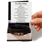 To My Man - When I say I love you Two Tone Box Jewelry Giftinum