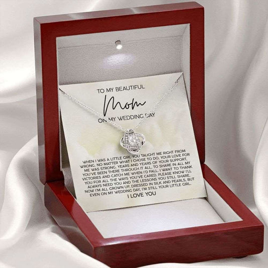 To My Mom On My Wedding Day - I'm still your little girl 14K White Gold Finish / Luxury Box w/LED Jewelry Giftinum