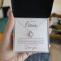 To My Niece Necklace - Always remember 14K White Gold Finish / Luxury Box Jewelry Giftinum