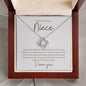 To My Niece Necklace - Always remember 14K White Gold Finish / Luxury Box Jewelry Giftinum