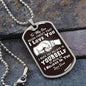To My Son Dog Tag Necklace - Believe in yourself Military Chain (Silver) / No Jewelry Giftinum