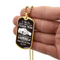 To My Son Dog Tag Necklace - Believe in yourself Military Chain (Silver) / No Jewelry Giftinum