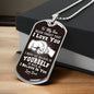 To My Son Dog Tag Necklace - Believe in yourself Military Chain (Silver) / No Jewelry Giftinum