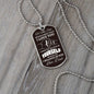 To My Son Dog Tag Necklace - Never Forget Military Chain (Silver) / No Jewelry Giftinum
