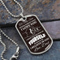 To My Son Dog Tag Necklace - Never Forget Military Chain (Silver) / No Jewelry Giftinum