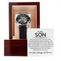 To My Son Men's Openwork Watch- Your not just my son Default Title Jewelry Giftinum