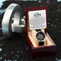 To My Son Men's Openwork Watch- Your not just my son Default Title Jewelry Giftinum