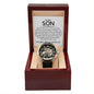 To My Son Men's Openwork Watch- Your not just my son Default Title Jewelry Giftinum