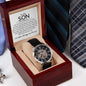 To My Son Men's Openwork Watch- Your not just my son Default Title Jewelry Giftinum