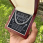 To My Stepped Up Dad Cuban Link Chain Stainless Steel / Two-Toned Box Jewelry Giftinum