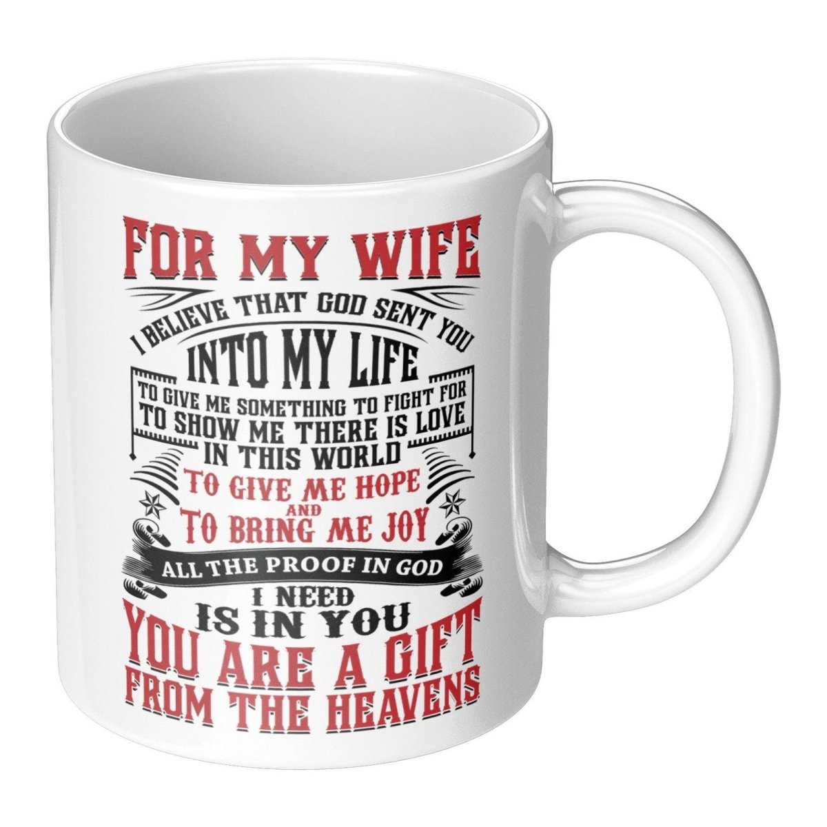 To My Wife Mug | God Sent You Default Title Full Wrap Giftinum