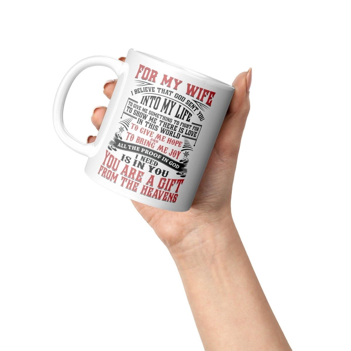 To My Wife Mug | God Sent You Default Title Full Wrap Giftinum