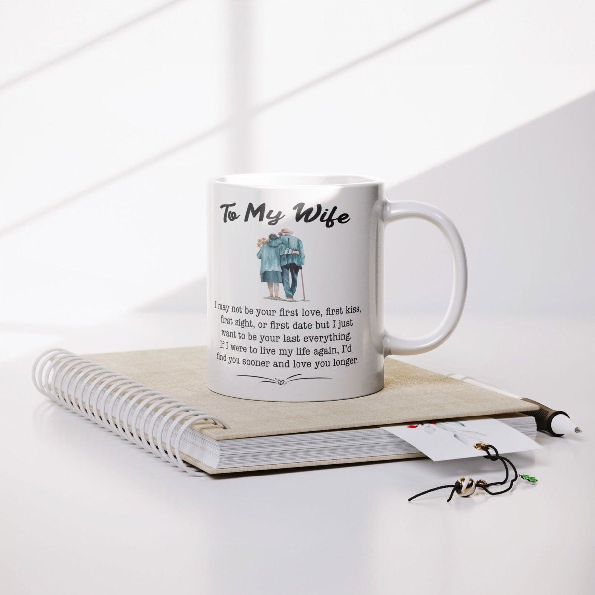 To My Wife Mug | My last everything Default Title Full Wrap Giftinum