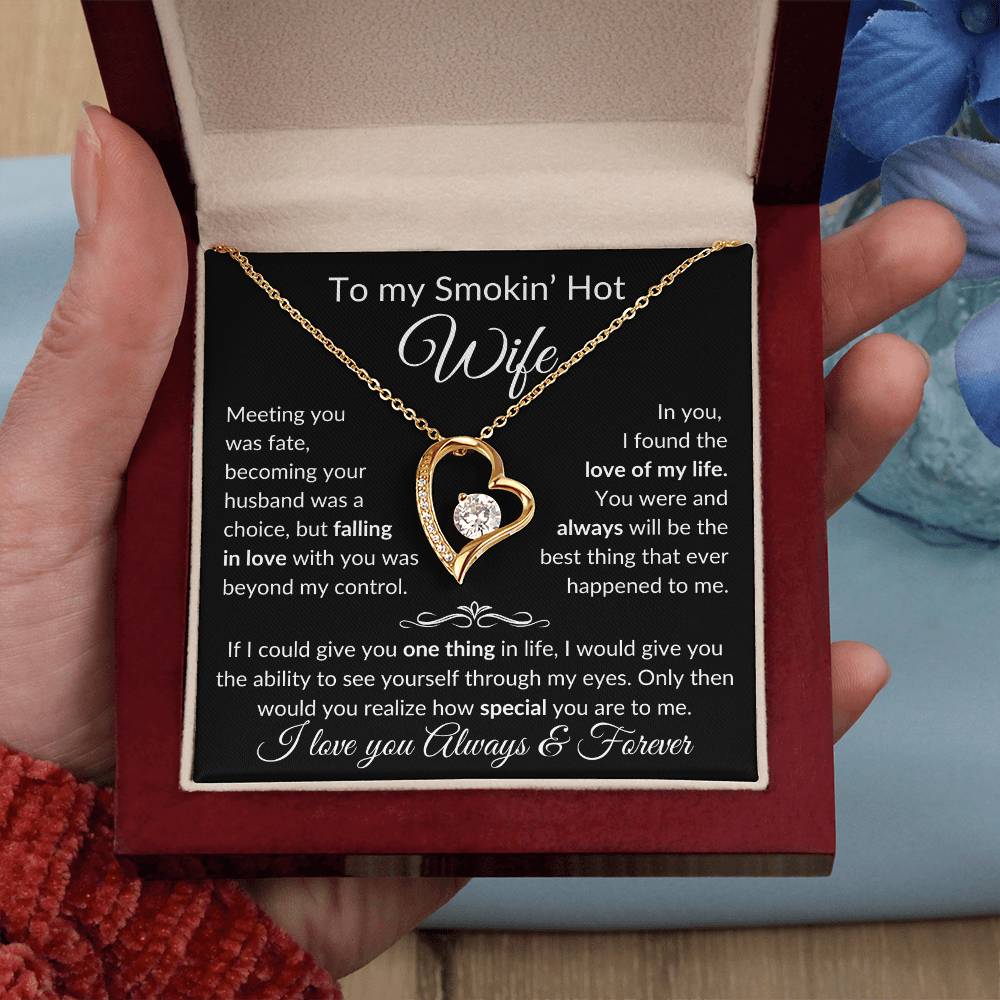 To Smokin' Hot Wife | Meeting you was Fate - b 18k Yellow Gold Finish / Luxury Box Jewelry Giftinum