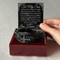 To Son From Dad Bracelet - Pages of life Luxury Box with LED Jewelry Giftinum