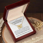 Unbiological Daughter Necklace - Forever Linked Together Polished Stainless Steel & Rose Gold Finish / Standard Box Jewelry Giftinum