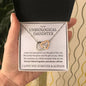 Unbiological Daughter Necklace - Forever Linked Together Polished Stainless Steel & Rose Gold Finish / Standard Box Jewelry Giftinum