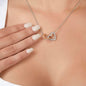 Unbiological Daughter Necklace - Forever Linked Together Polished Stainless Steel & Rose Gold Finish / Standard Box Jewelry Giftinum