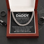 Walk with me, Daddy Cuban Link Chain Stainless Steel / Standard Box Jewelry Giftinum