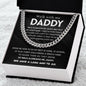 Walk with me, Daddy Cuban Link Chain Stainless Steel / Standard Box Jewelry Giftinum