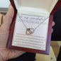 Wonderful Bonus Daughter Necklace - Life gave me you 14k White Gold Finish / Standard Box Jewelry Giftinum