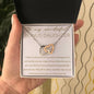 Wonderful Bonus Daughter Necklace - Life gave me you 14k White Gold Finish / Standard Box Jewelry Giftinum