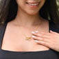 Wonderful Bonus Daughter Necklace - Life gave me you 14k White Gold Finish / Standard Box Jewelry Giftinum