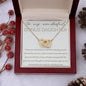 Wonderful Bonus Daughter Necklace - Life gave me you 14k White Gold Finish / Standard Box Jewelry Giftinum