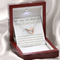 Wonderful Bonus Daughter Necklace - Life gave me you 14k White Gold Finish / Luxury Box Jewelry Giftinum