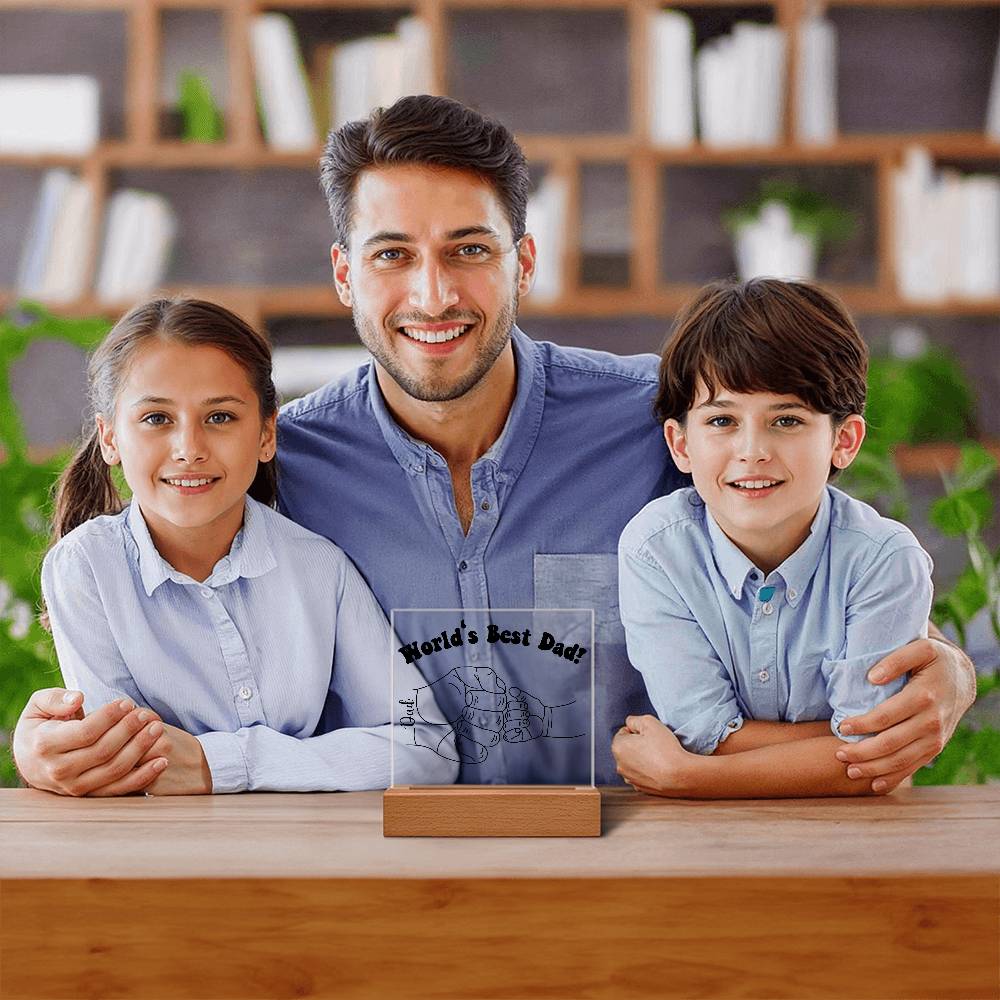 World's Best Dad LED Corded Base Jewelry Giftinum