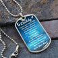 You Are My Daddy From Baby Angel Dog Tag Necklace Military Chain (Silver) / No Jewelry Giftinum