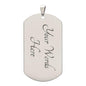 You Are My Daddy From Baby Angel Dog Tag Necklace Military Chain (Silver) / Yes Jewelry Giftinum
