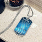 You Are My Daddy From Baby Angel Dog Tag Necklace Military Chain (Silver) / No Jewelry Giftinum