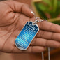 You Are My Daddy From Baby Angel Dog Tag Necklace Military Chain (Silver) / No Jewelry Giftinum