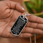 You Are My Daddy From Baby Angel Dog Tag Necklace Military Chain (Silver) / No Jewelry Giftinum