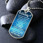 You Are My Daddy From Baby Angel Dog Tag Necklace Military Chain (Silver) / No Jewelry Giftinum