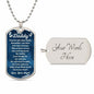 You Are My Daddy From Baby Angel Dog Tag Necklace Military Chain (Silver) / No Jewelry Giftinum