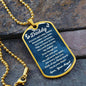 You Are My Daddy From Baby Angel Dog Tag Necklace Military Chain (Silver) / No Jewelry Giftinum