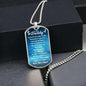 You Are My Daddy From Baby Angel Dog Tag Necklace Military Chain (Silver) / No Jewelry Giftinum