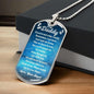 You Are My Daddy From Baby Angel Dog Tag Necklace Military Chain (Silver) / No Jewelry Giftinum