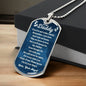 You Are My Daddy From Baby Angel Dog Tag Necklace Military Chain (Silver) / No Jewelry Giftinum