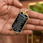 You Are My Daddy From Baby Angel Dog Tag Necklace Military Chain (Silver) / No Jewelry Giftinum