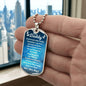 You Are My Daddy From Baby Angel Dog Tag Necklace Military Chain (Silver) / No Jewelry Giftinum