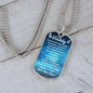 You Are My Daddy From Baby Angel Dog Tag Necklace Military Chain (Silver) / No Jewelry Giftinum