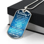 You Are My Daddy From Baby Angel Dog Tag Necklace Military Chain (Silver) / No Jewelry Giftinum